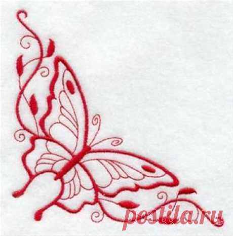 Machine Embroidery Designs at Embroidery Library! - Butterfly Borders &amp; Corners