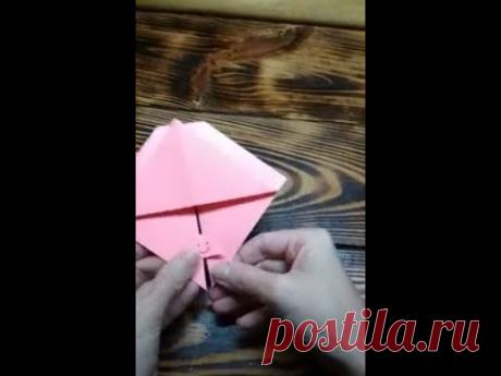 Классная Игрушка За 2 Минуты Из Квадрата Бумаги Без Клея