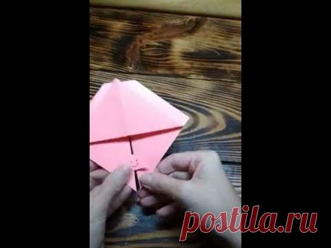 Классная Игрушка За 2 Минуты Из Квадрата Бумаги Без Клея