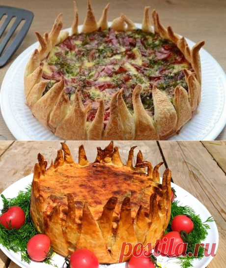 7 простых ингредиентов + 30 минут = красивый и вкусный праздничный пирог «Цветок» | Уютный блог домохозяйки | Яндекс Дзен