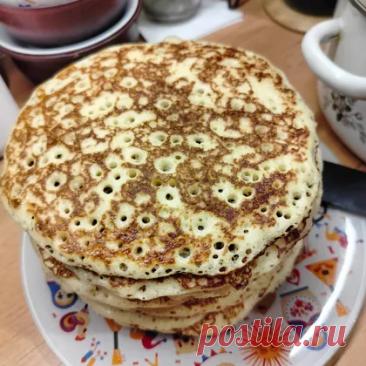 Блины на дрожжах с манкой 244 ккал рецепт с фото пошаговый от Светлана Белова - Овкусе.ру