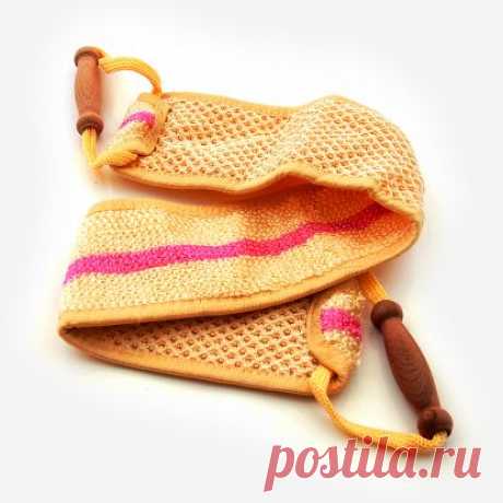 Купить Мочалка для тела с деревянными ручками, цена: 24.99 грн, отзывы, фото в интернет магазине Супер Aврора