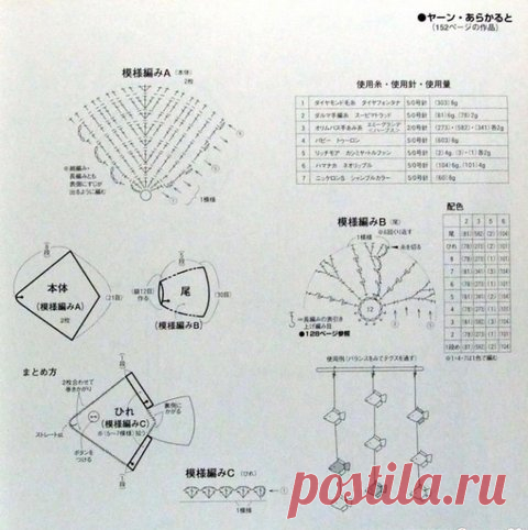 Аппликация крючком 