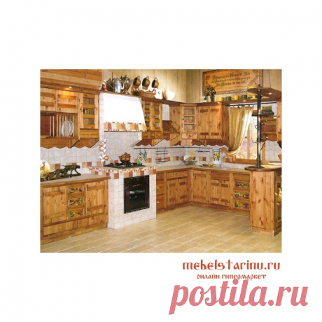 Кухня под старину из массива дерева "Светлана"