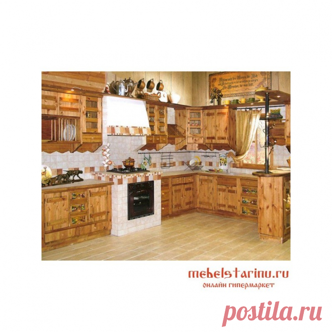 Кухня под старину из массива дерева 