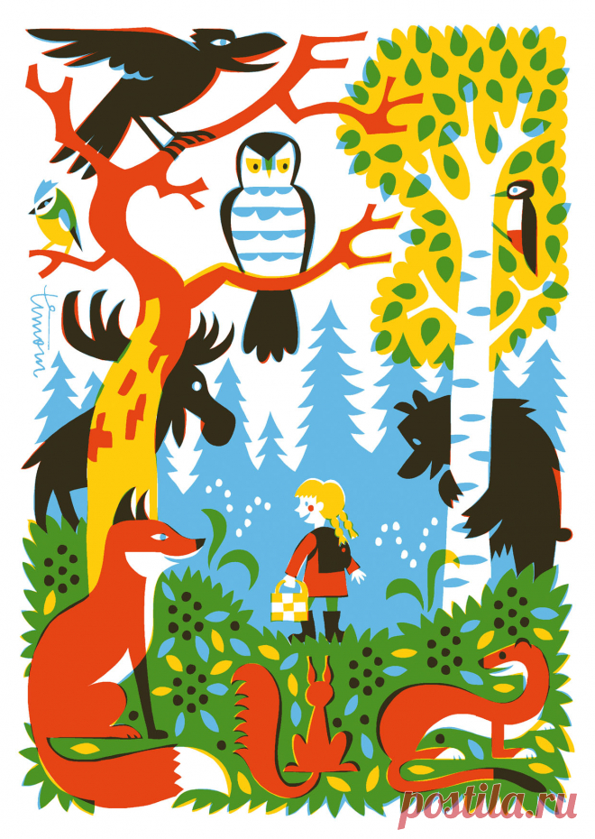 Metsä - Kehvola Size: A6 (105 mm x 148 mm) Material: Uncoated 300 g cardstock, EU Ecolabel Printed in Finland
