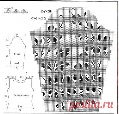 Летняя блуза (филейка)