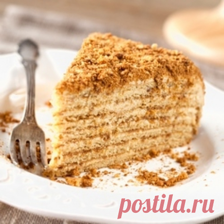 Медовый торт со сгущенкой - Простые рецепты Овкусе.ру