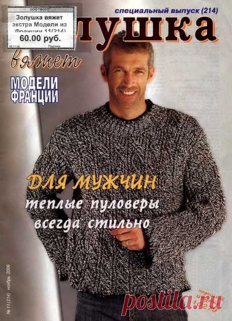 Золушка вяжет спецвыпуск №11/2006 (214) Модели из Франции для мужчин.