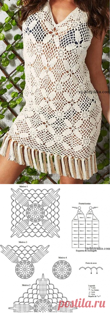 Летнее платье из мотивов