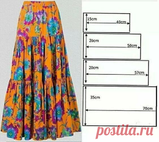 Шьем Ярусные юбки