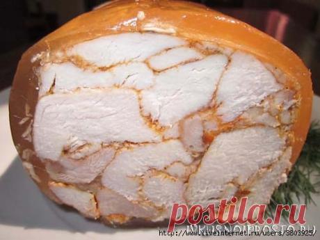 Сочный и нежный сальтисон из курицы - красиво? а еще это необыкновенно вкусно!