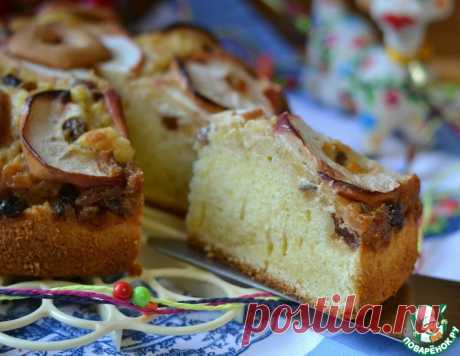 Пирог с карамельными яблоками – кулинарный рецепт
