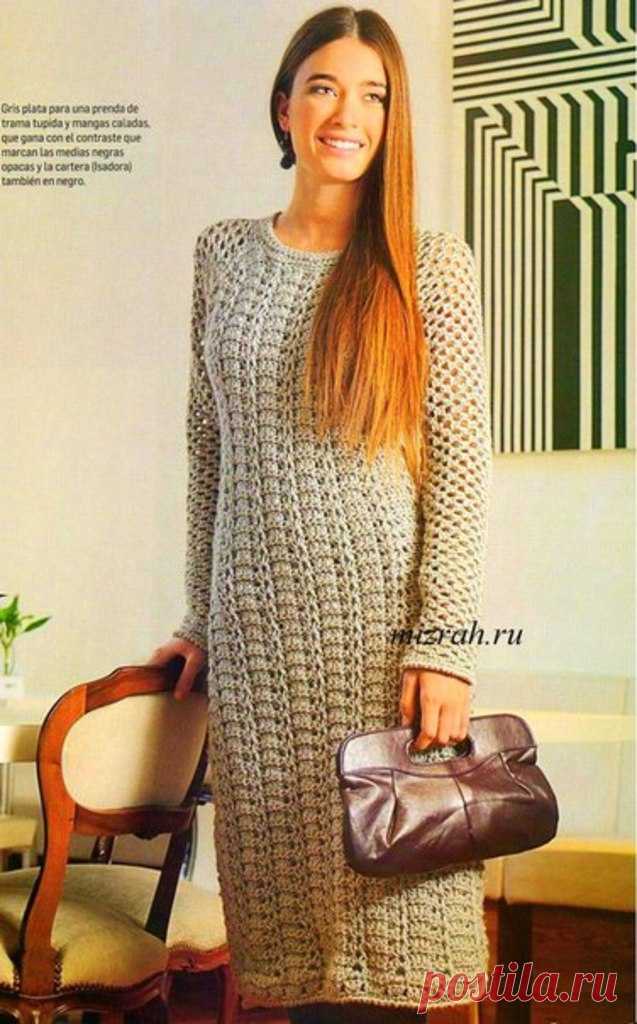 ПЛОТНОЕ ПЛАТЬЕ КРЮЧКОМ.