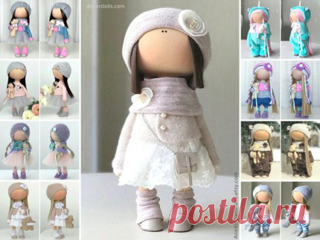 Handmade Rag Doll, Textile Decor Doll, Fabric Cloth Doll, Tilda Interior Doll, Soft Baby Doll Muñecas Poupées Custom Russian Doll by Yulia K Hello, dear visitors!  This is handmade textile doll created by Master Yulia K. (Sochi, Russia).  All dolls stated on the photo are mady by artist Yulia K. You can find them in our shop searching by artist name: https://www.etsy.com/shop/AnnKirillartPlace?ref=hdr&search_query=yulia+k  Doll is 30 cm