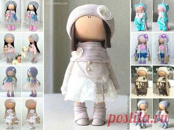 Handmade Rag Doll, Textile Decor Doll, Fabric Cloth Doll, Tilda Interior Doll, Soft Baby Doll Muñecas Poupées Custom Russian Doll by Yulia K Hello, dear visitors!  This is handmade textile doll created by Master Yulia K. (Sochi, Russia).  All dolls stated on the photo are mady by artist Yulia K. You can find them in our shop searching by artist name: https://www.etsy.com/shop/AnnKirillartPlace?ref=hdr&search_query=yulia+k  Doll is 30 cm