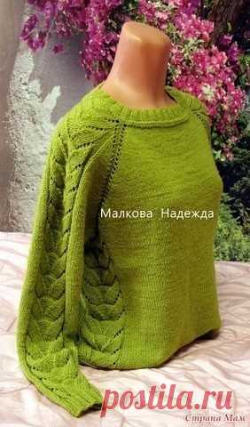 ​Вяжем пуловер спицами
