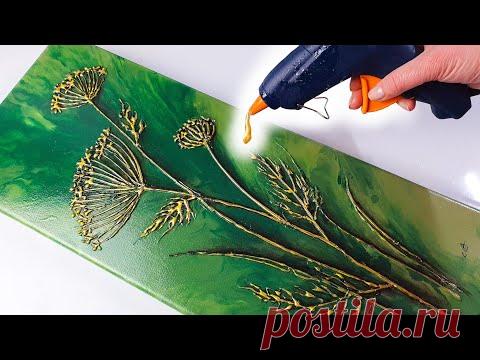 Pouring with a GLUE GUN?? Beautiful Queen Anne's Lace | AB Creative Tutorial