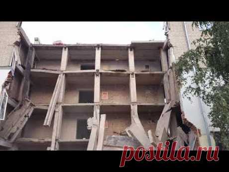 Обвал здание в Гомеле бывшего центрального УРВД