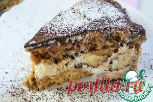 Торт из овсяного печенья с бананами - кулинарный рецепт