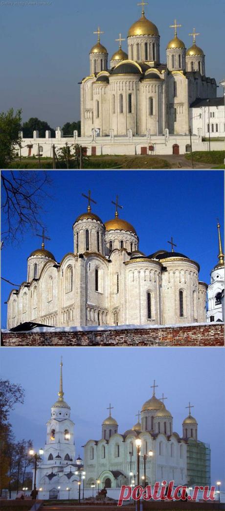 Успенский собор во Владимире - уникальный памятник Владимиро-Суздальского белокаменного зодчества домонгольского времени. По его образцу итальянский зодчий Аристотель Фиораванти строил Успенский собор Московского кремля. В Успенском соборе хранятся образцы искусства лучших художников разных времен от безымянных изографов середины 12 столетия и до гениального Андрея Рублева и мастеров 17-18 веков.| Красивейшие храмы России