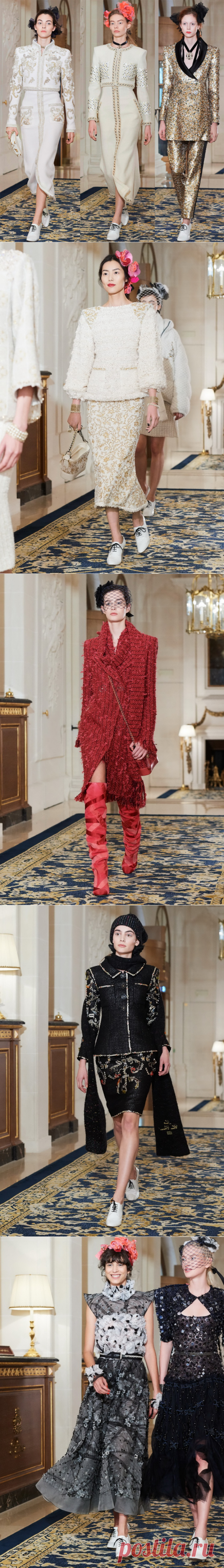 Chanel осень-зима 2017-2018 – фото костюмов и платьев Шанель