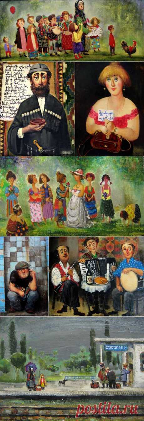 Художник Ладо Тевдорадзе (Lado Tevdoradze). Напевы старого квартала