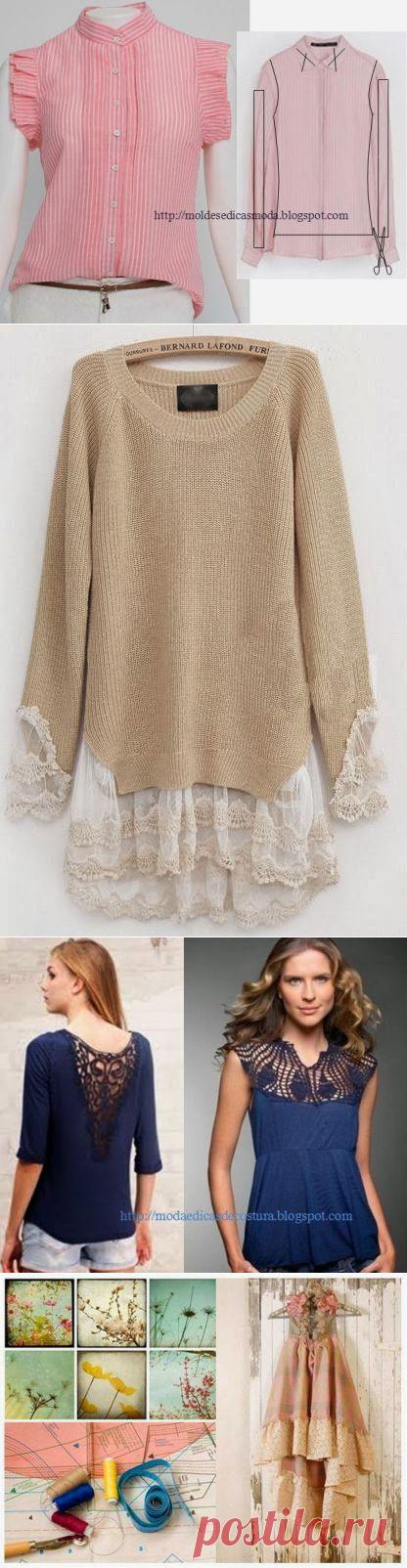 MODA E DICAS DE COSTURA: RECICLAGEM DE CAMISAS E T-SHIRTS - 4