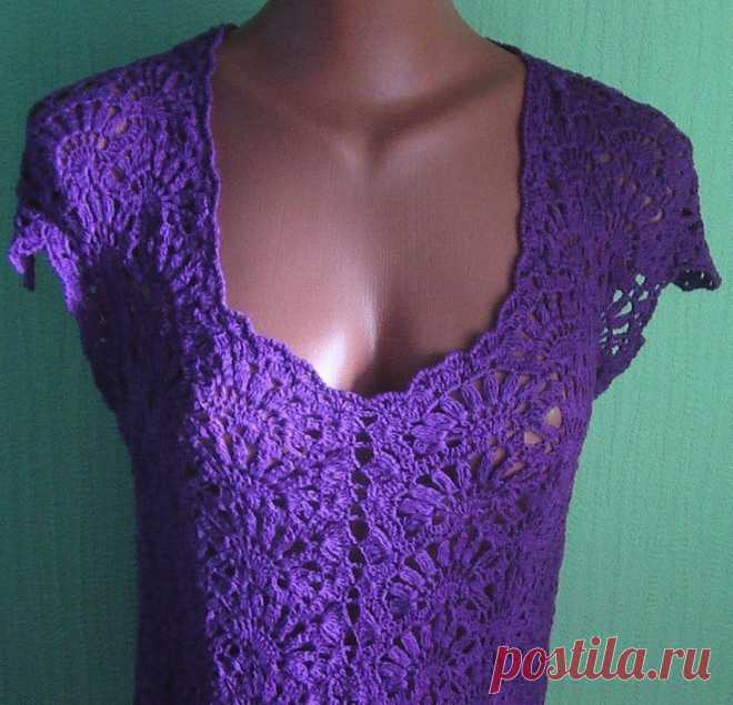 Кофточка ленточным кружевом.Blusa de encaje de la cinta |
