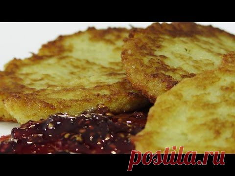 Картофельные блины с овсяными хлопьями видео рецепт - YouTube