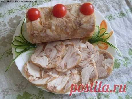 Веб Повар!: Куриный рулет в бутылке