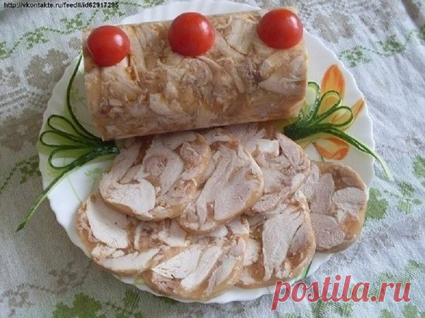 Веб Повар!: Куриный рулет в бутылке