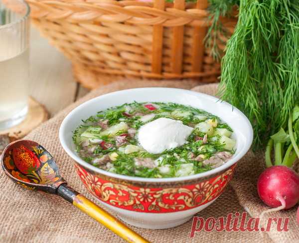 Окрошка с говядиной на квасе
Классический рецепт вкуснейшей окрошки с кусочками вареной говядины, вареной картошкой, свежим огурцом, редисом, вареными яйцами, зеленью на квасе.