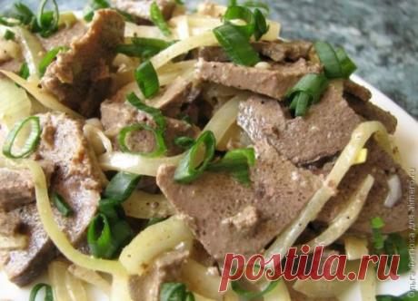 Острая говяжья печень на закуску