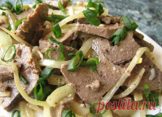 Острая говяжья печень на закуску