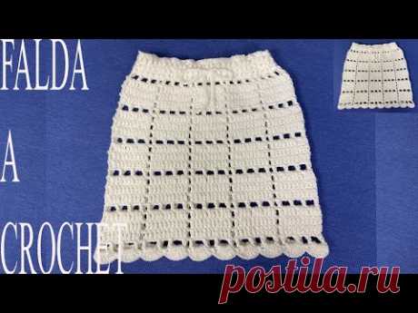 COMO TEJER FALDA A CROCHET
