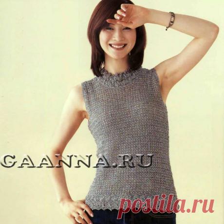 Безрукавка с застежкой сзади