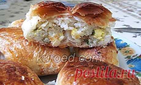 РЕЦЕПТЫ | Слоеные пирожки с рисом и яйцами