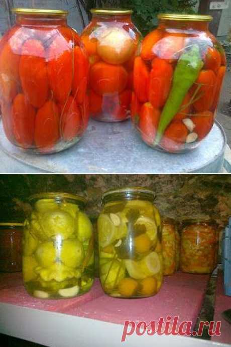 Вкусный Огород: Заготовка помидоров и других овощей на зиму