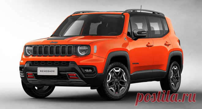 Внедорожник Jeep Renegade 2022 в ходе обновления получил новый мотор и обновленную внешность