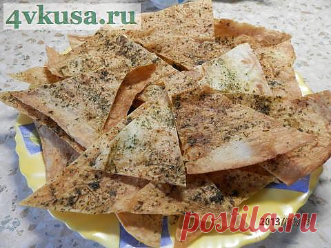Чипсы из лаваша. | 4vkusa.ru