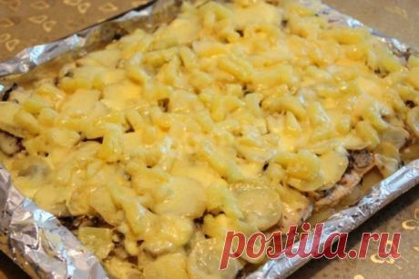 Мясо по-французски с картошкой грибами ананасами рецепт с фото пошагово - 1000.menu