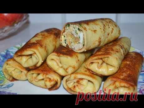 🎄БЛИНЧИКИ С МЯСОМ. Тесто за МИНУТУ БЕЗ КОМОЧКОВ 🎄