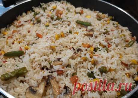 Рис с овощами - пошаговый рецепт с фото. Автор рецепта Marzia Mrch . - Cookpad