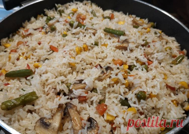 Рис с овощами - пошаговый рецепт с фото. Автор рецепта Marzia Mrch . - Cookpad