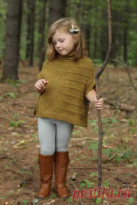 Пончо для девочки спицами Пошаговые мастер-классы по шитью своими руками, вязанию, рукоделию, декорированию, швейные мастер-классы для начинающих, фото и видеоуроки.