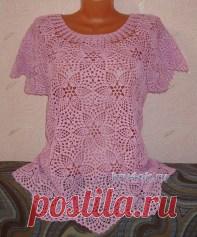 РОЗОВАЯ КОФТОЧКА — РАБОТА НЫРКОВОЙ НАТАЛЬИ (Вязание крючком) – Журнал Вдохновение Рукодельницы