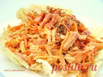 Вкусный и сытный салат «Анастасия» для праздничного стола!