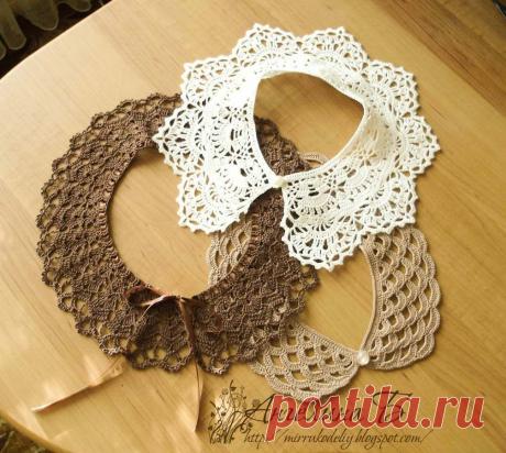 Воротничок (вязание крючком, на продажу)