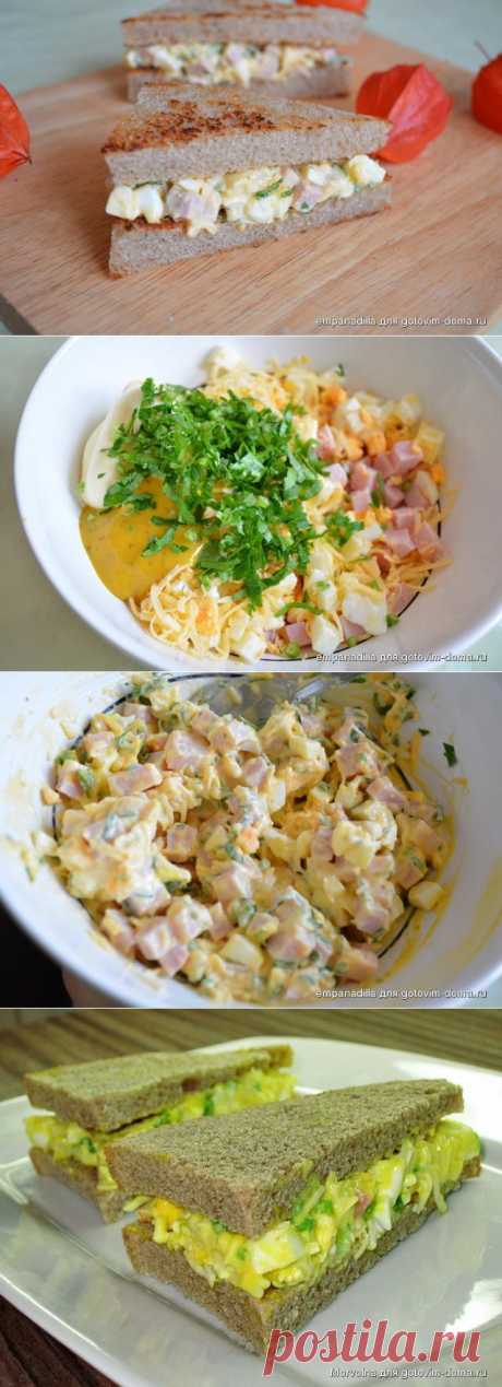 Ham and Egg Salad Sandwiches • Американская кухня